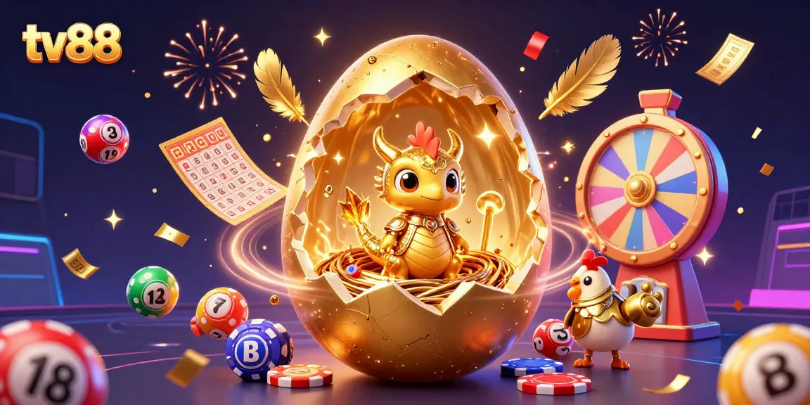 Experience thrilling gambling fun at tv88 with vibrant lottery balls and dynamic casino elements.